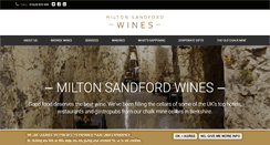 Desktop Screenshot of miltonsandfordwines.com